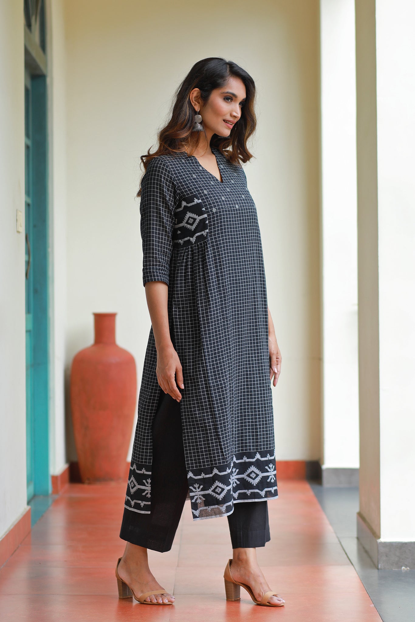 Sauth Cotton Women Kurti Black Lining, Size: S M L Xl XXL at Rs 170/piece  in Surat